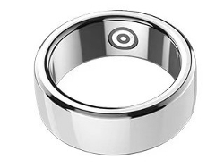 Anillo inteligente Chronus resistente al agua sueño frecuencia cardíaca anillo Bluetooth (blanco 19#) BISBISOUS