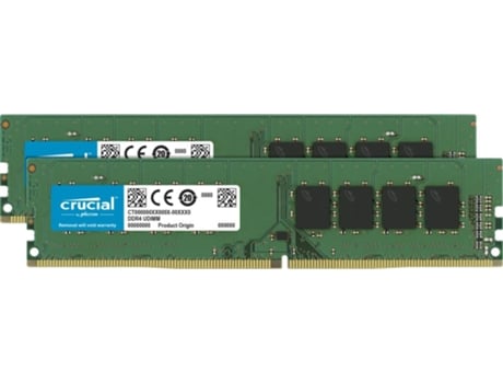 Memoria RAM DDR4 CRUCIAL (2 x 8 GB - 2666 MHz)