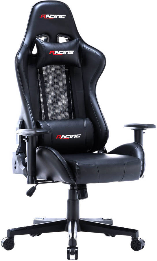 Silla Gaming BERGNER Racing Mesh (Negro - 137x56x69 cm)