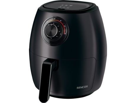 SFR 3130BK freidora Sencillo 3,5 L Independiente 1300 W Freidora de aire caliente Negro SENCOR