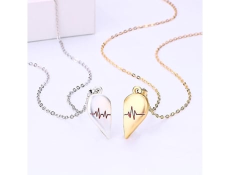 Nuevas parejas collares para mujeres mejores collares de amigas amistades en forma de corazón