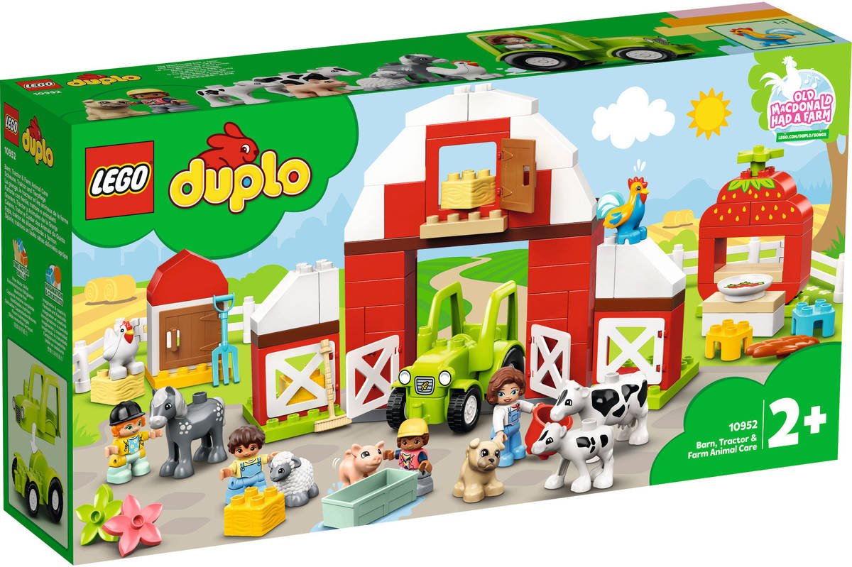 Lego 10952 Duplo granero tractor y animales de la granja juguete niños partir 2 años caballo cerdo vaca +2 figuritas cuidado en edad ‍2 97