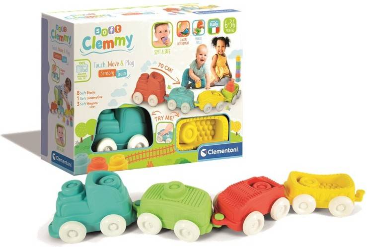 Juego Interactivo CLEMENTONI Soft Clemmy Comboio Sensorial (Edad Mínima: 18 Meses)