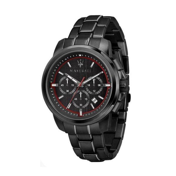 Reloj MASERATI | SUCCESSO 44mm CHR BLACK DIAL BR BLACK