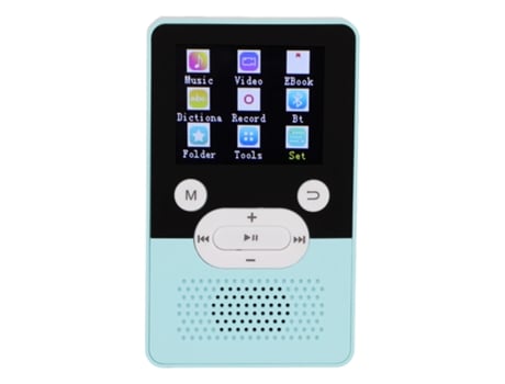 Reproductor MP3/MP4 Bluetooth YIZHOOD T9 1.8Inch HD calidad de sonido 16GB (Azul