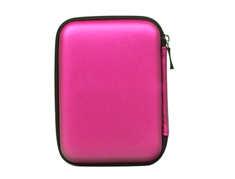 Funda de almacenamiento de disco duro USB Funda de transporte por cable (rosa)