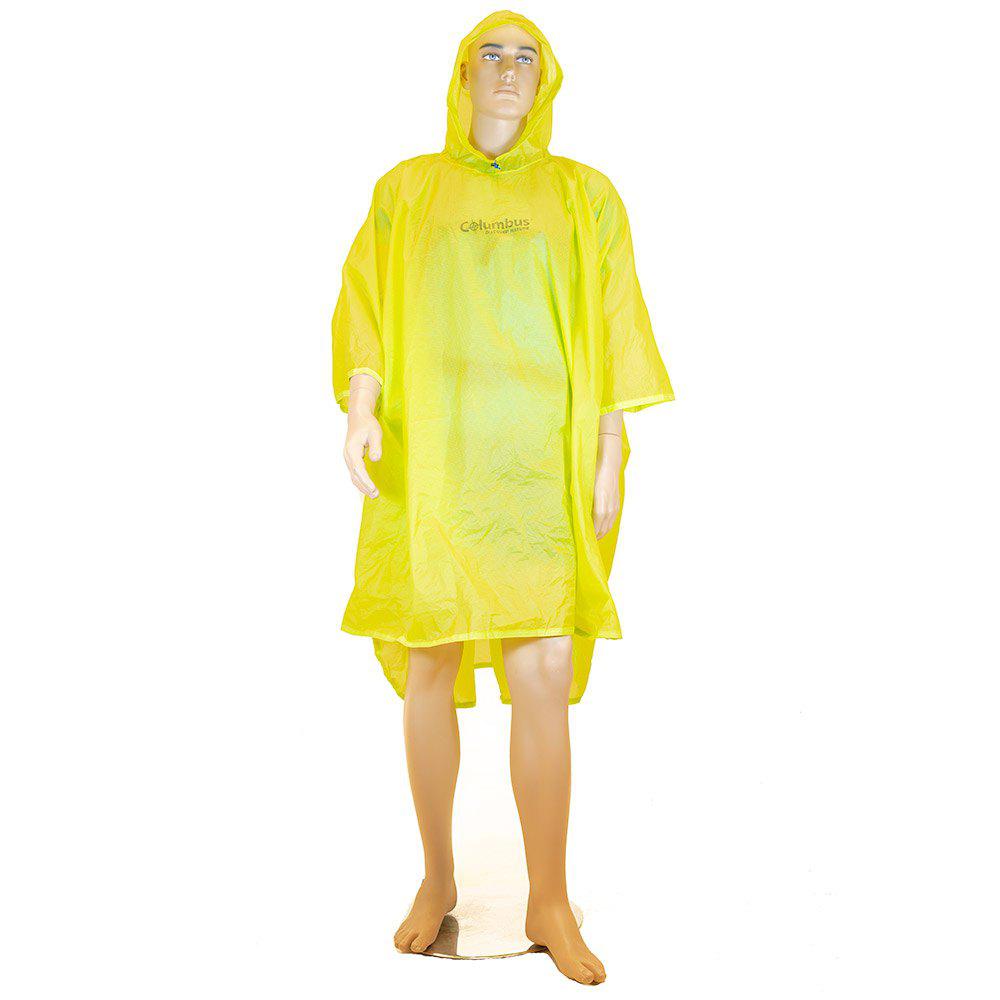 Impermeable para Hombre COLUMBUS Ultralight 15d Amarillo para Montaña (Tamaño Unico)