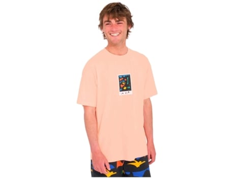 Camiseta de Hombre VOLCOM Corta Arthur Longo Amarillo (S)