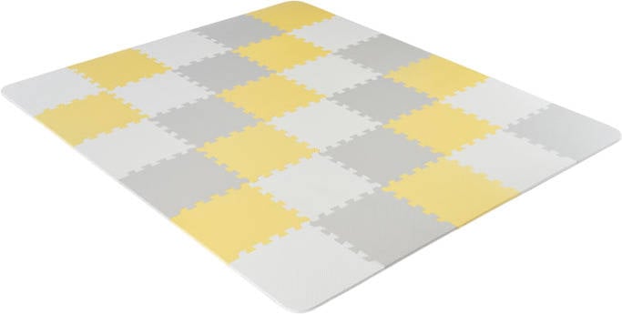 Alfombra De Juego infantil kinderkraft puzzle foam amarillo actividades luno yellow