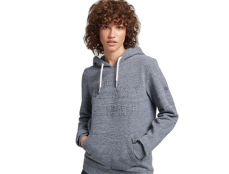 Sweatshirt para Mujer SUPERDRY (2XS - Algodón - Azul)