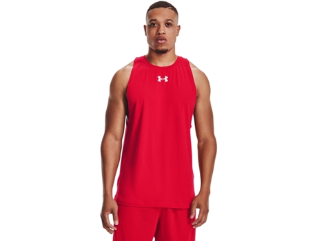 Top de Hombre UNDER ARMOUR Mombre Tirantes Baseline Algodón Rojo (M)