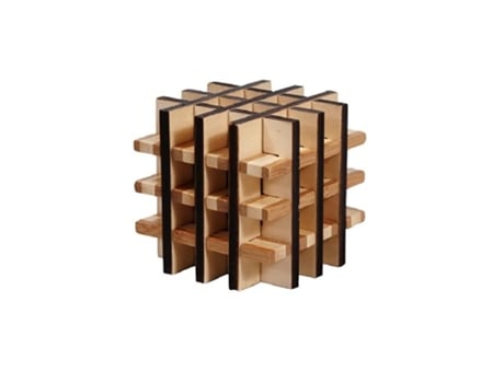 Puzzle FRIDOLIN (Madera - Marrón - 9 x 9 x 9 cm)