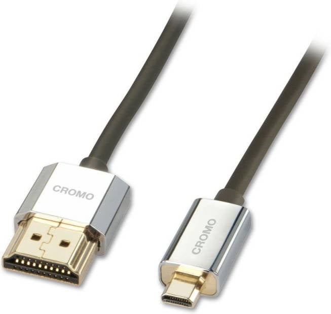 Cable HDMI LINDY (Micro HDMI D - 2 m - Negro)