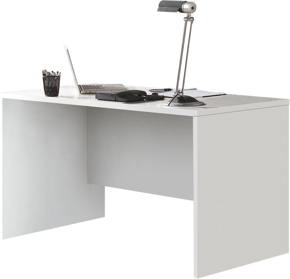 Buyqualia Escritorio Mesa oficina despacho blanco largo 150 cm venprodin kansas 75x150x75