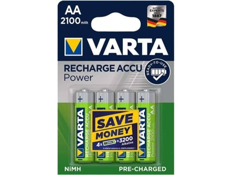 Baterías Recargables VARTA ACCU POWER AA LR06 (4 Uni)