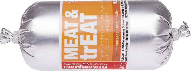 Meatlove Salchicha Entrenamiento perro de corral 100 80 g comida para adulto