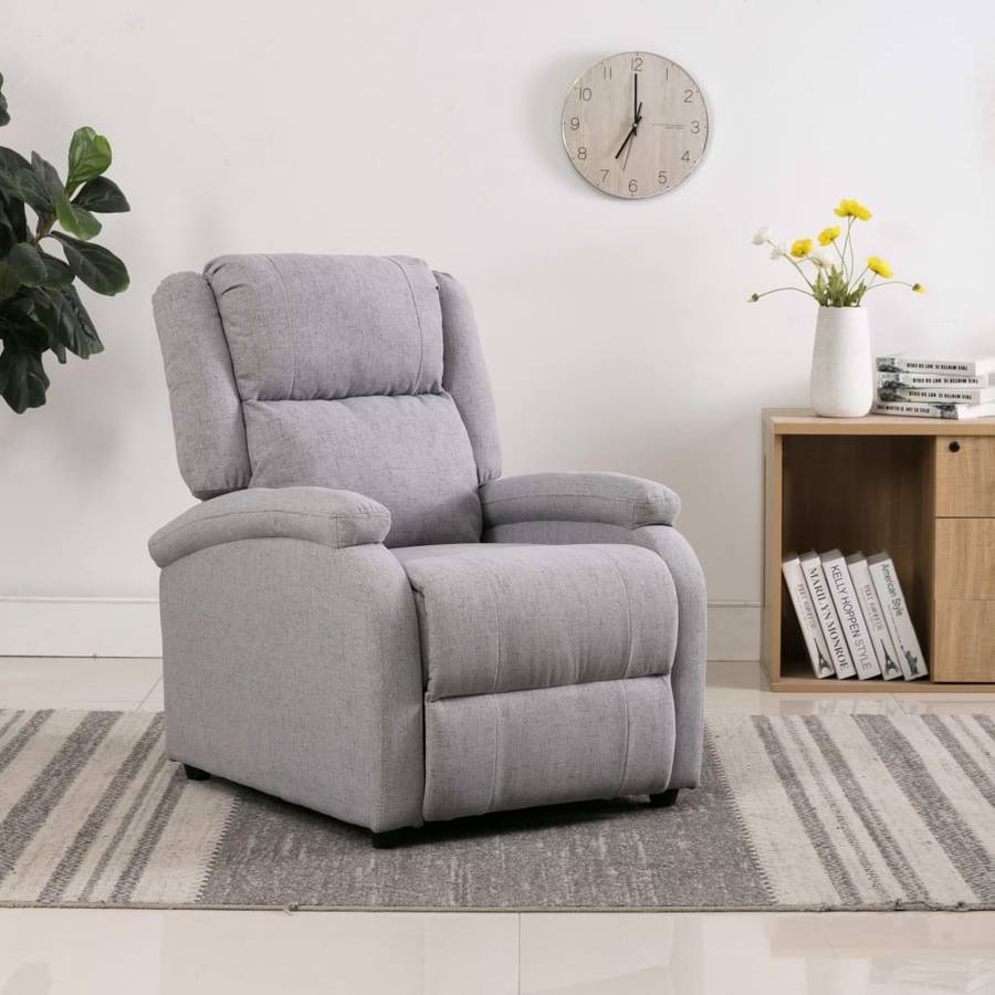 Silla Reclinable  VIDAXL TV 248694 Tela Gris