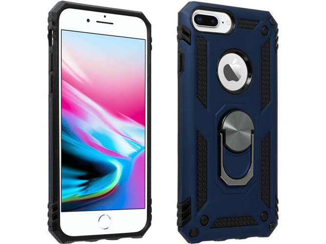 Funda iPhone 7 Plus, 8 Plus AVIZAR Anillo Azul