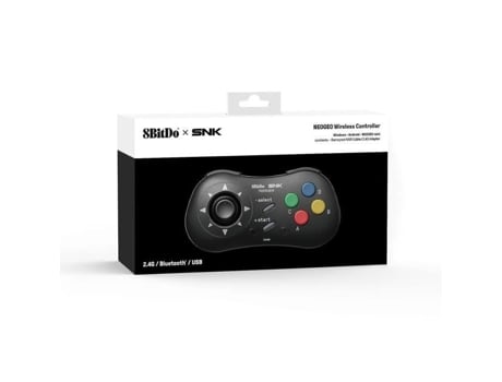 Juego Controlador Azultooth Retrogaming-8Bitdo SNK Neo Geo Style - Windows PC, Android e Neo Geo Mini Compatível - Negro