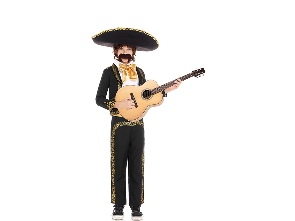 Disfraz de Ni o PARTILANDIA mariachi charro negro y oro Tam. 7 9