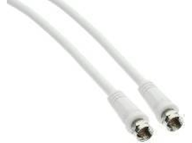 Cable de Antena INLINE (Coaxial - 5 m - Blanco)