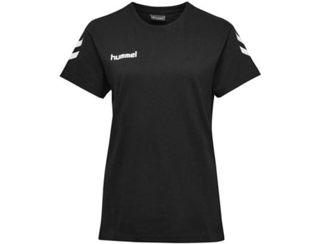 Camiseta Para Mujer hummel go cotton negro hmlgo