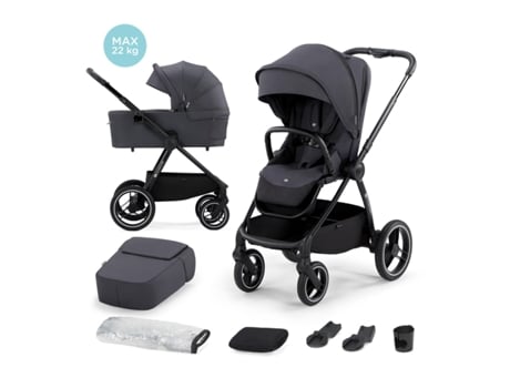 Cochecito de bebé KINDERKRAFT Nea Deep Grey (2 en 1)