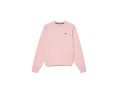 Camiseta de Mujer LACOSTE Molleton Algodón Rosa (40)