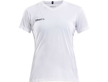 Camiseta de Mujer para Fitness CRAFT Squad Solid Blanco (L)