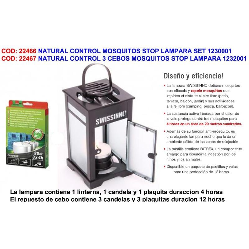 Natural control 3 cebos mosquitos stop lampara 1 232 001 k