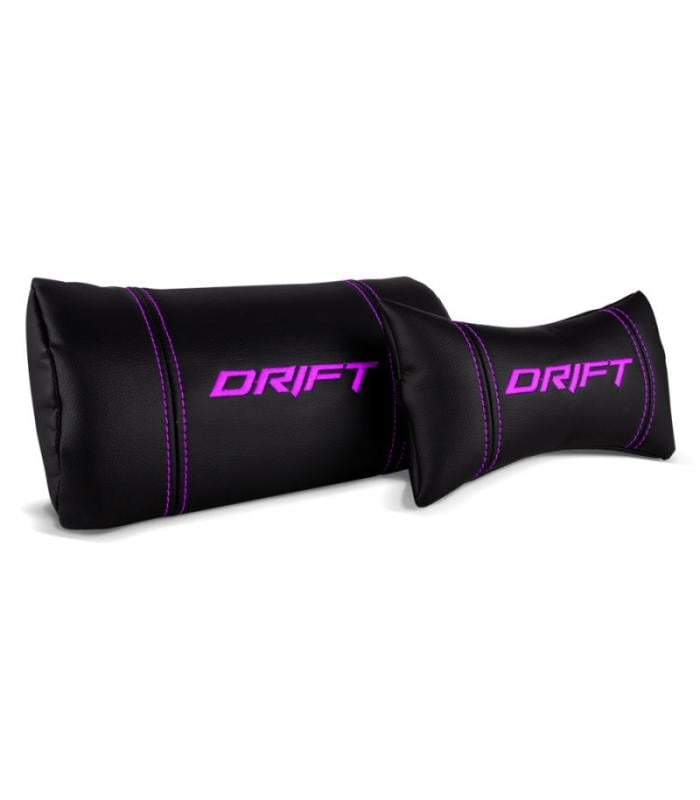 Silla Gaming DRIFT DR300 (Hasta 150 kg - Elevador a Gas Clase 4 - Negro y Morado)