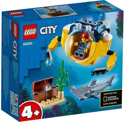 LEGO City - Mini submarino oceánico (4 - 41 piezas)