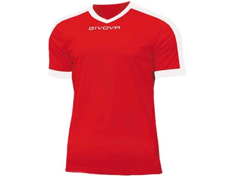 Camiseta de Hombre para Fútbol GIVOVA Revolution Poliéster Rojo (2XS años)