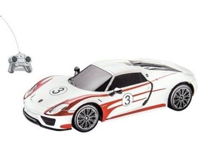 Coche Teledirigido RC MONDO Porsche 918 (Blanco - 19.5x8x5cm - Edad Mínima: 3)