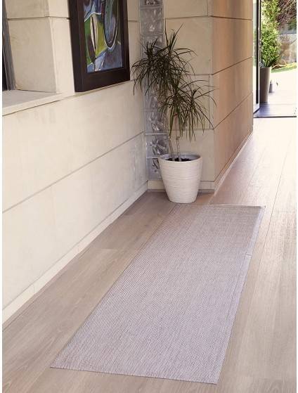 Alfombra Vinilo Lisa Beige 67x240 cm