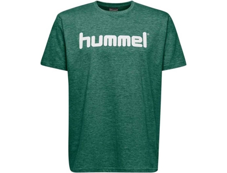 Camiseta de Hombre para Fútbol HUMMEL Go Logo Algodón Verde (16)