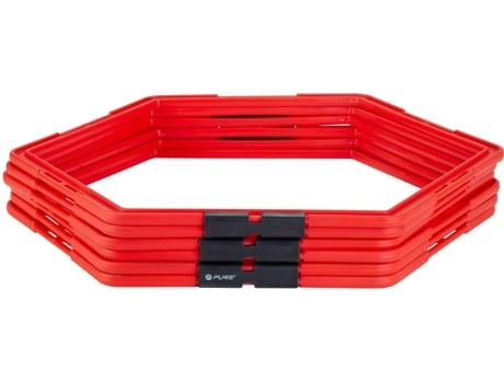 Accesorio de Entrenamiento PURE2IMPROVE Hexágono de agilidad Rojo