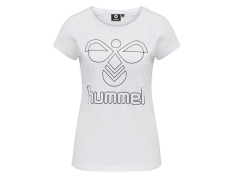 Camiseta de Mujer para Fitness HUMMEL Senga Blanco (S)