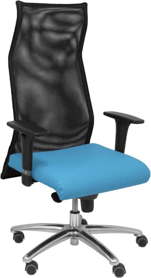 Silla Ejecutiva PYC Sahuco Azul (Brazos Ajustables - Malla)