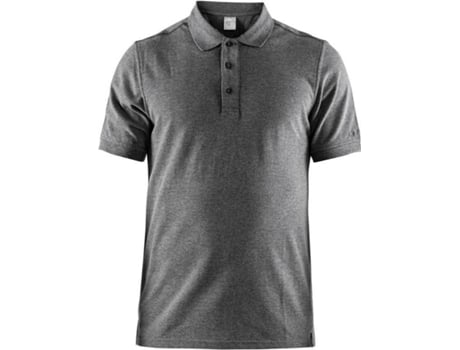 Polo para Hombre CRAFT Casual Piqué Gris para Tenis (M)