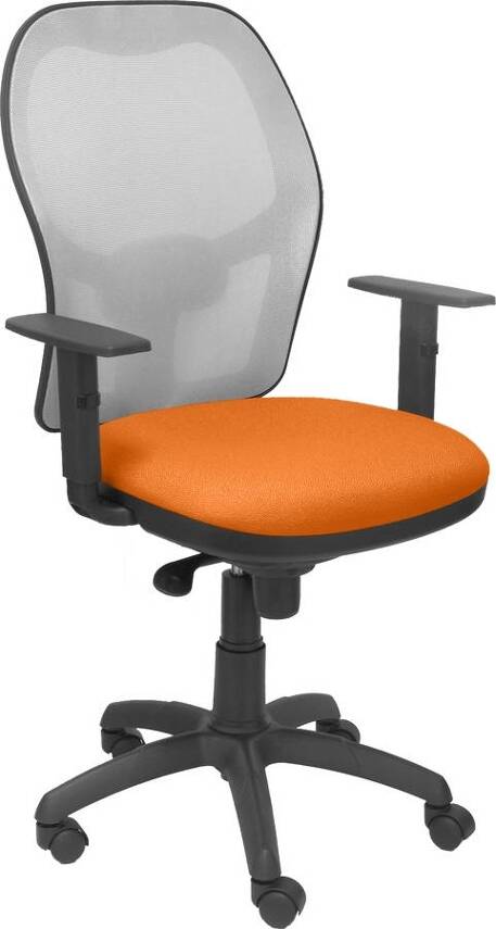 Silla de Escritorio Operativa PYC Jorquera Naranja GR (Brazos Ajustables - Malla)