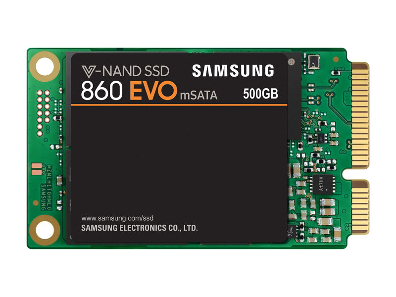 Disco SSD Interno SAMSUNG 860 EVO mSATA 500GB (500 GB - SATA - 550 MB/s)