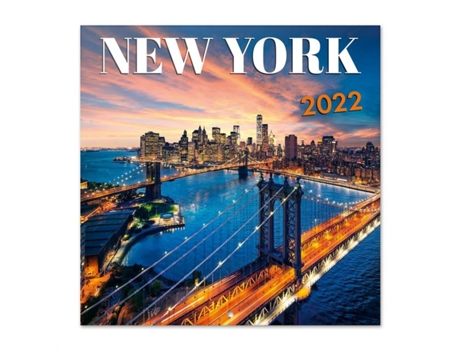 Calendario Nueva York 2022 pared│ mensual producto con licencia oficial erik editores 30x30