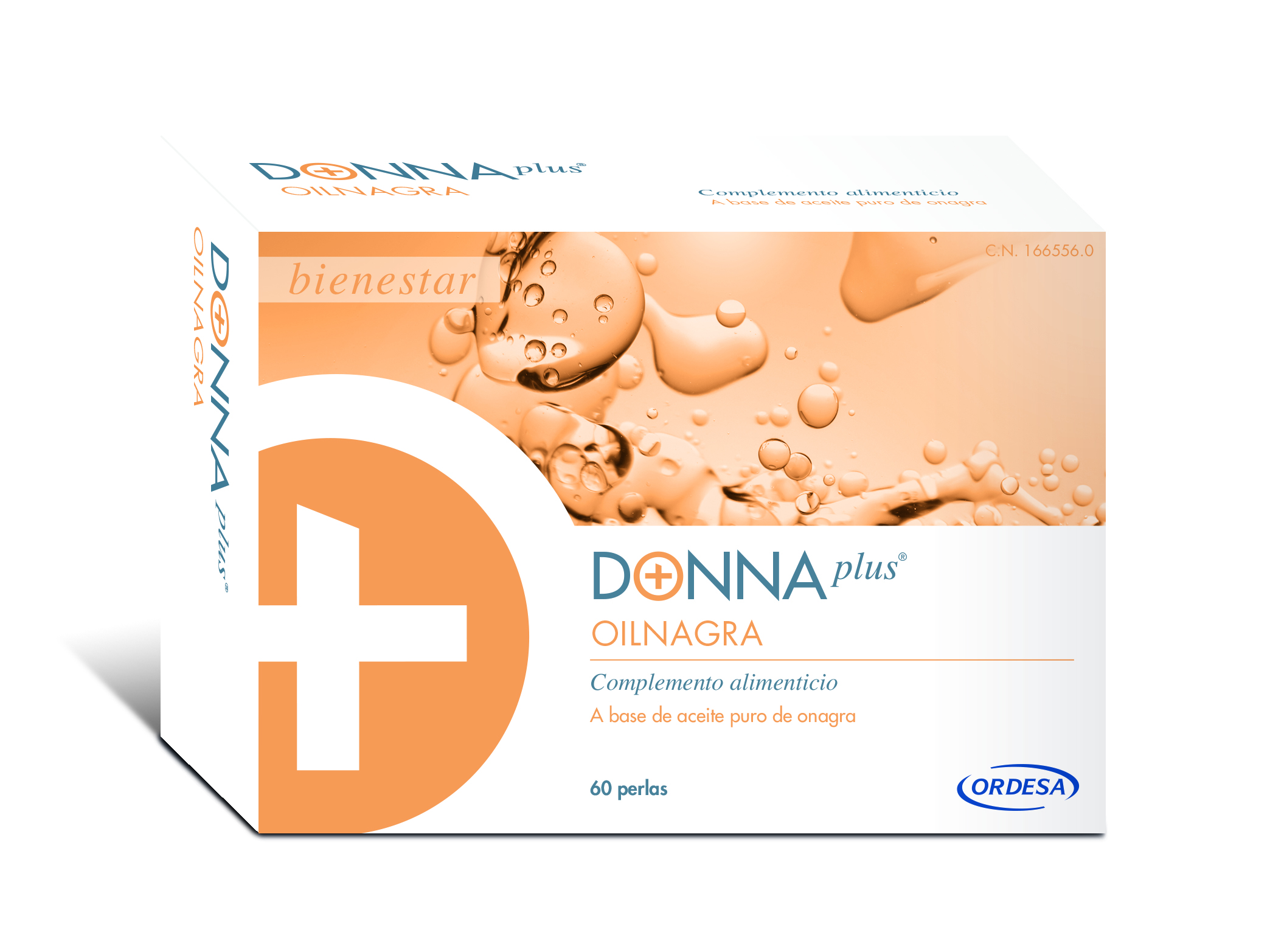 Donnaplus Oilnagra Perlas complemento alimenticio para el bienestar menstrual con aceite de onagra 60