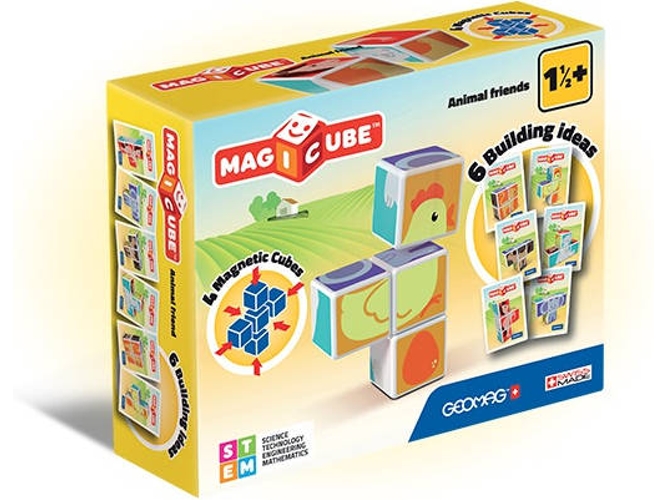 Geomag Magicube Juguete de multicolor 4 piezas 132 colormodelo surtido bloques