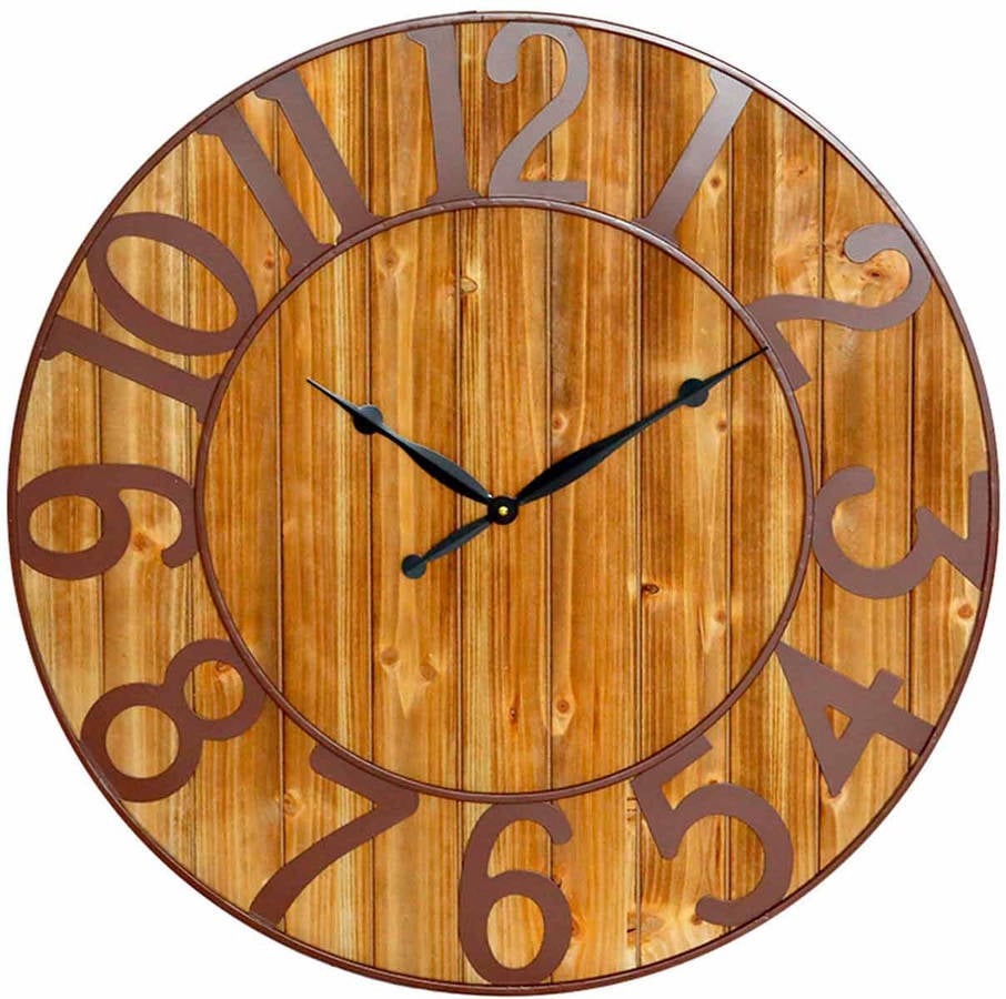 Reloj de Pared THINIA HOME Vintage (Negro - 60 cm)