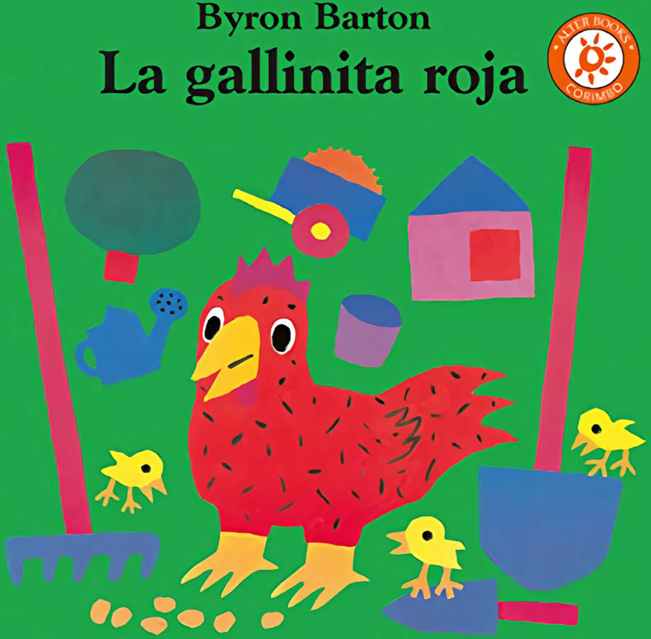 Libro La Gallinita Roja de Byron Barton (Español)