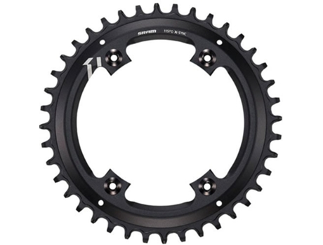 Plato SRAM Sync Apex1 Asimetrico Velocidades Dientes (Negro)