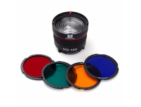 Lente de Enfoque con Filtros para Iluminador O Flash Montaje Bowens NG