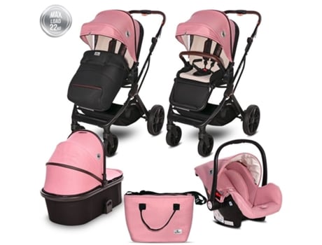 Carrito De Bebé Con Capazo Glory De LORELLI Pink